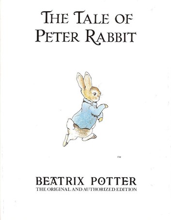 The cover of the original edition of Beatrix Potter's Peter Rabbit.